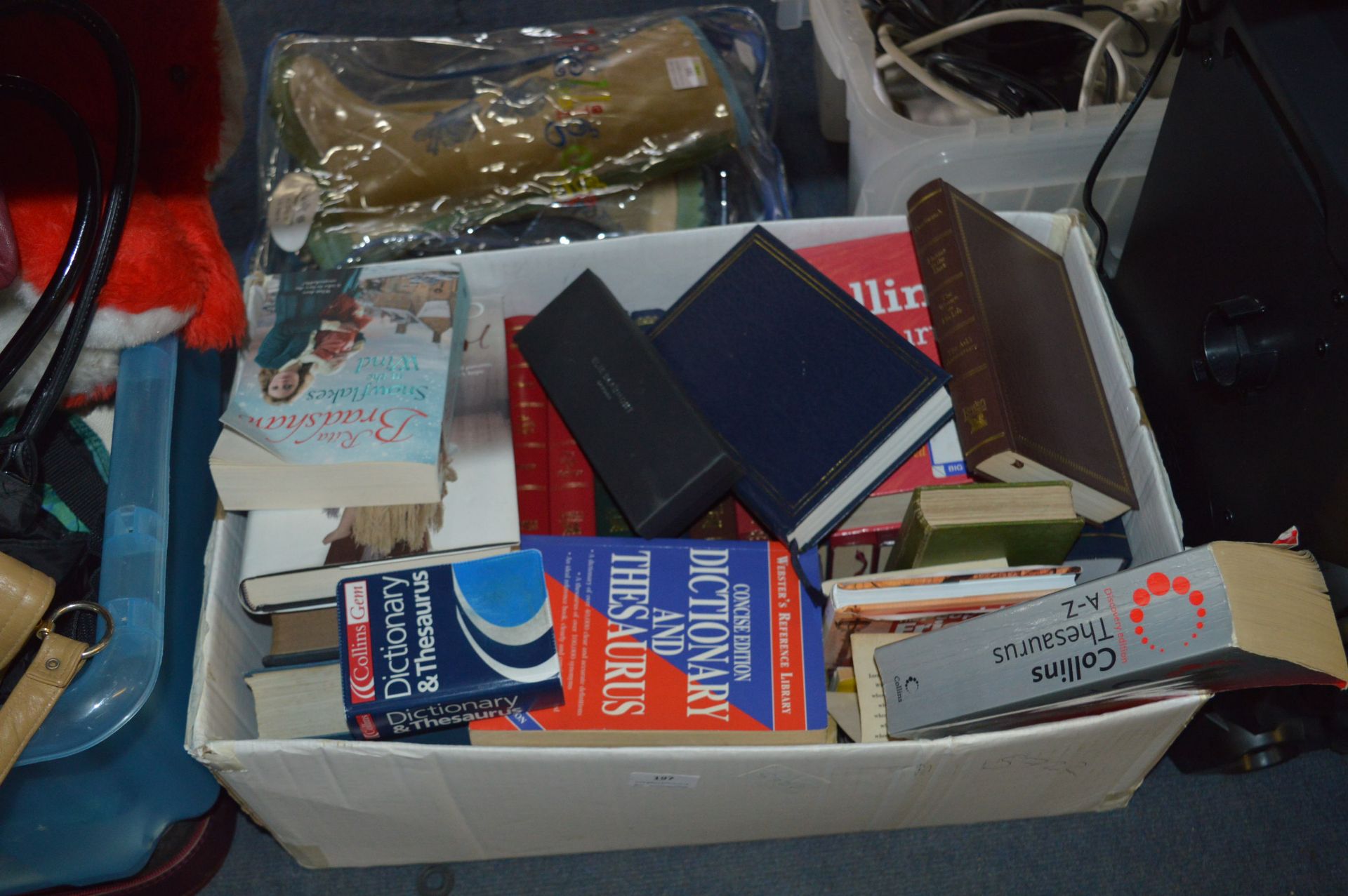 Box Containing Assorted Books, Black & Decker Hand