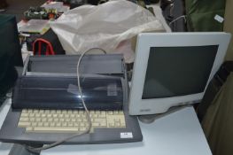 Brother Word Processor and Monitor