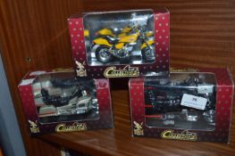 Three Collectors Edition Model Motorbikes