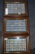 Three Framed Collection of Cigarette Cards - Aerop