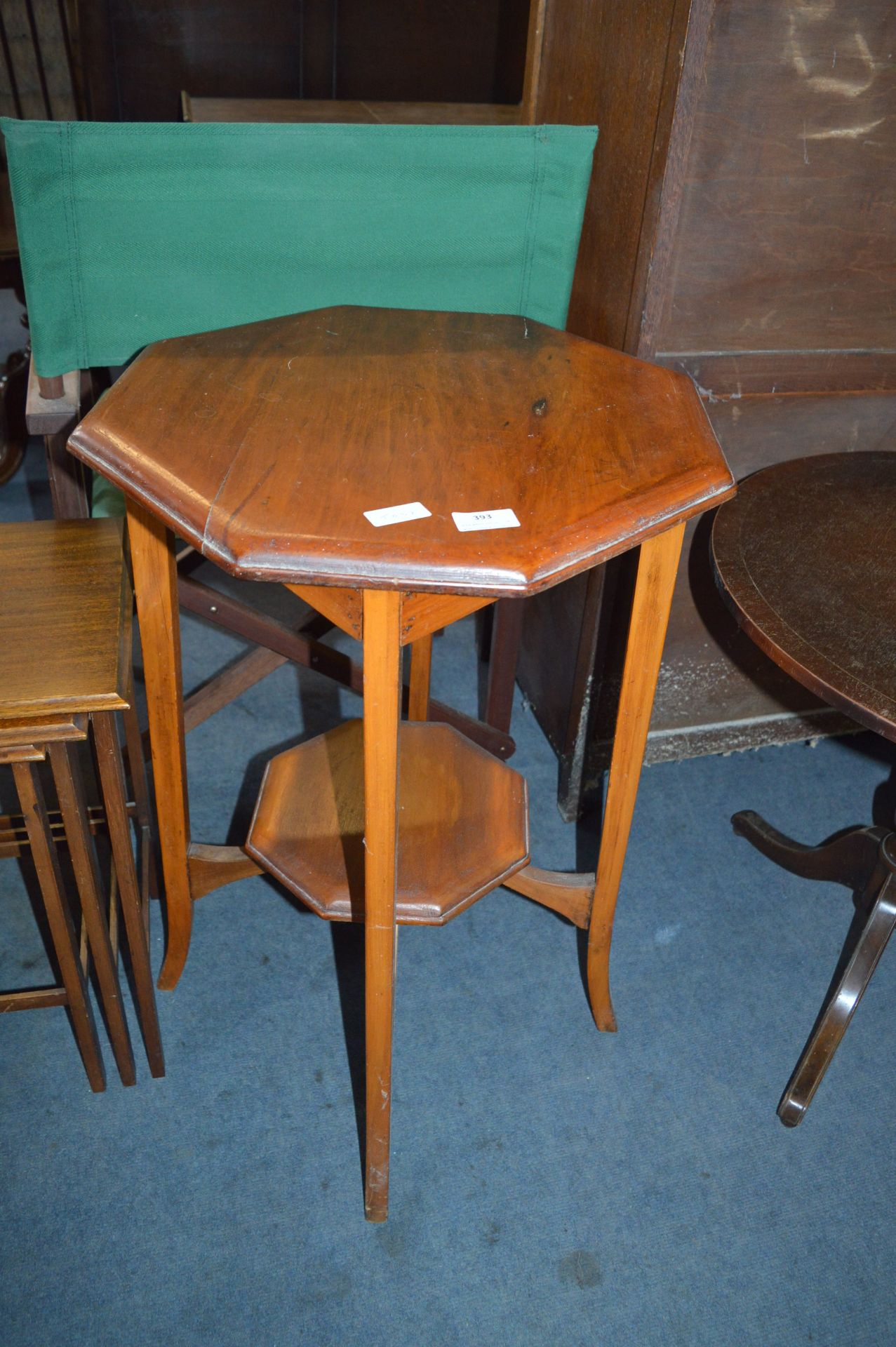 Light Mahogany Octagonal Side Table