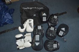 Adidas Boxing Gloves in Bag