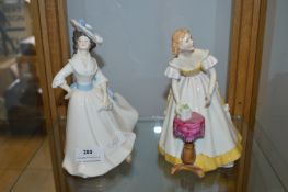 Two Royal Doulton Figurines - Margaret and "Happy