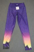 *Blossom Yoga Wear Pants (Purple) Size:Large