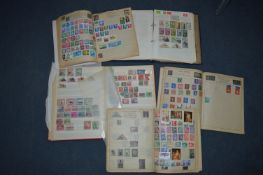 Five Assorted Stamp Albums