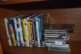 Collection of CDs and DVDs