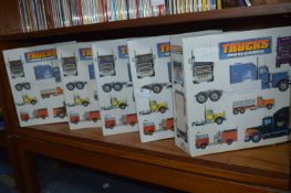 Five Folders Containing Truck's Cards