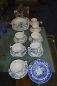Collection of Portmeirion Botanic Blue Part Tea Se