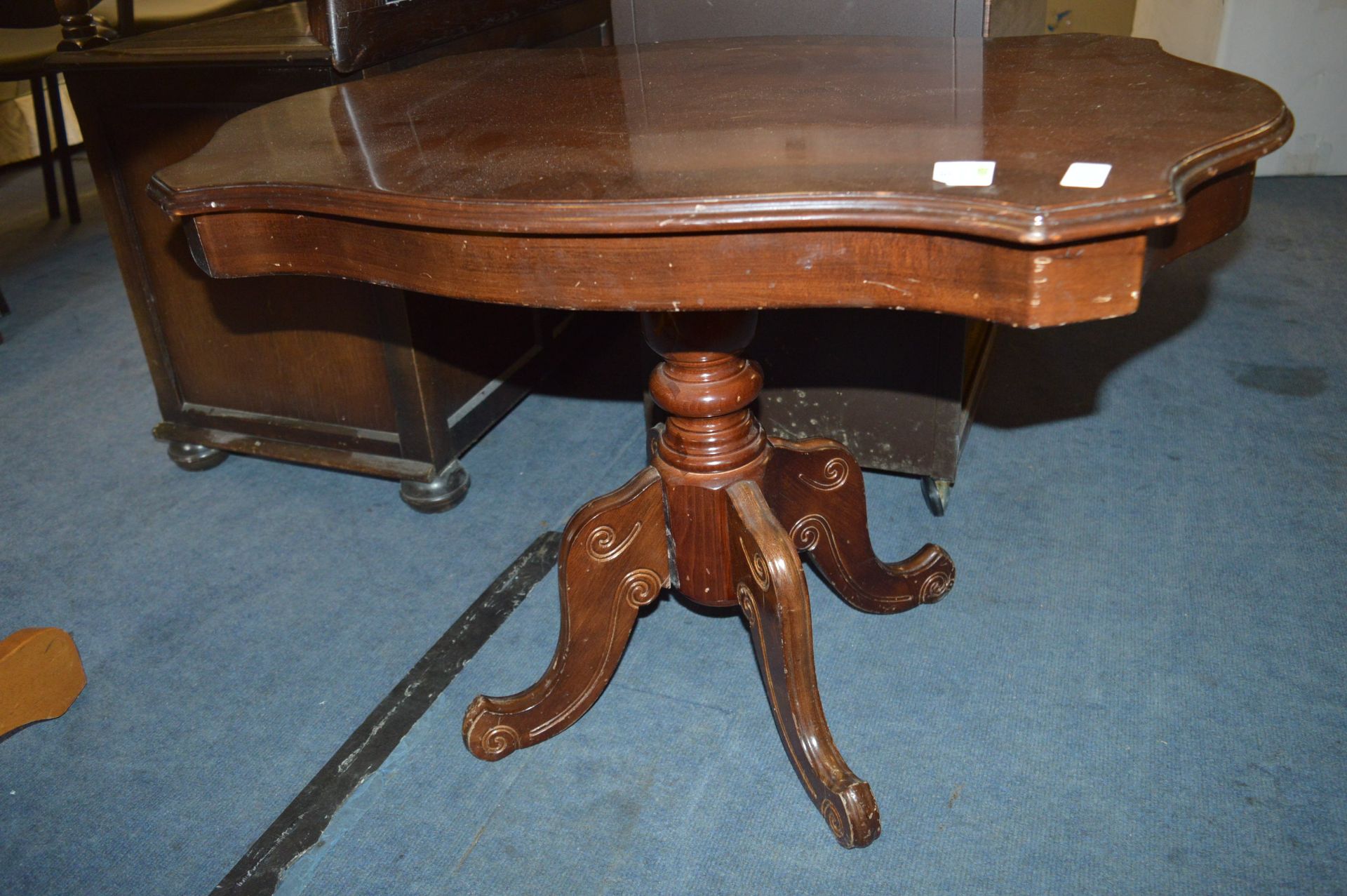 Small Reproduction Mahogany Side Table