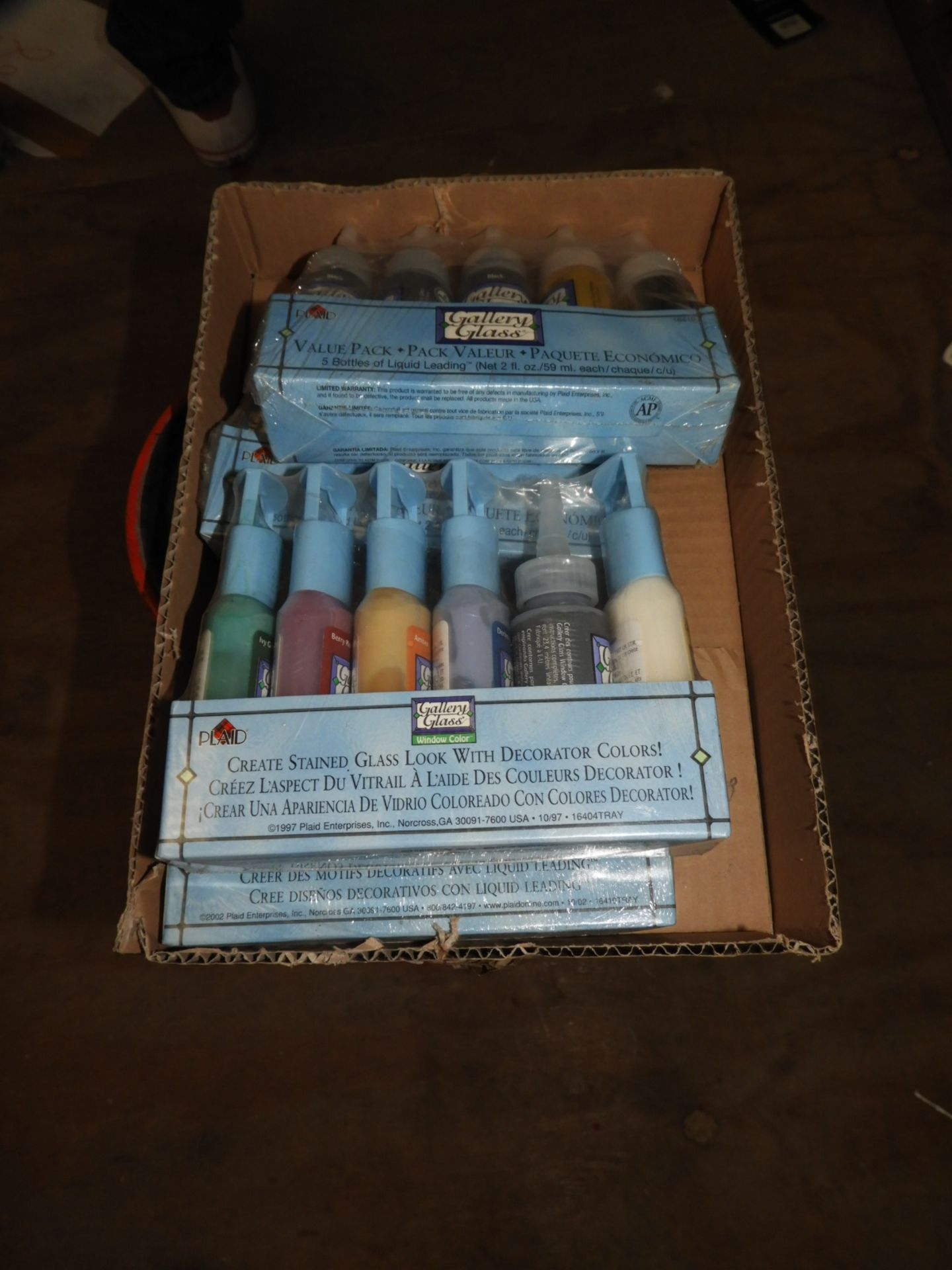 Four Packs of Gallery Glass Window Colour