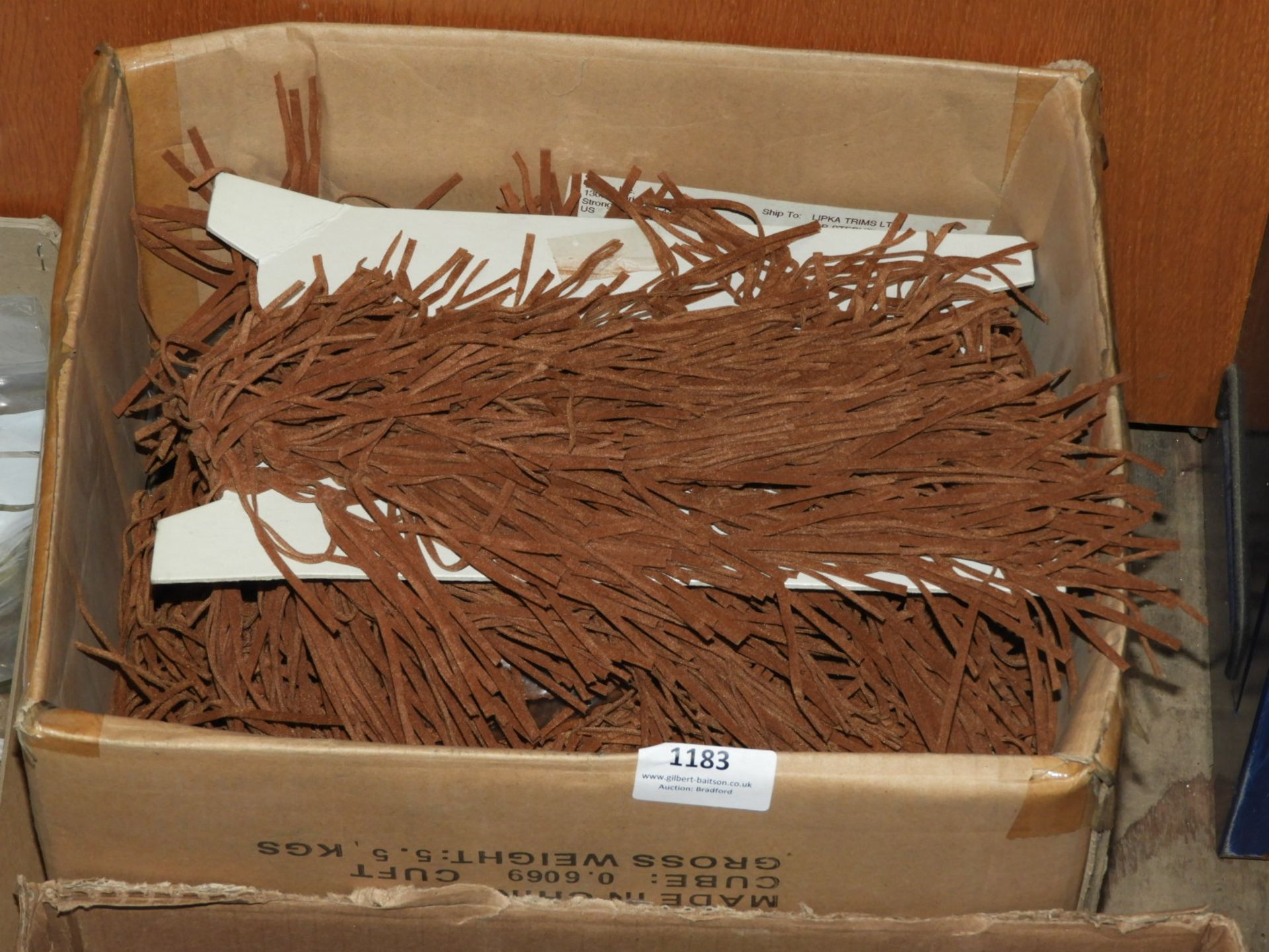 Box of Simulated Suede Fringing