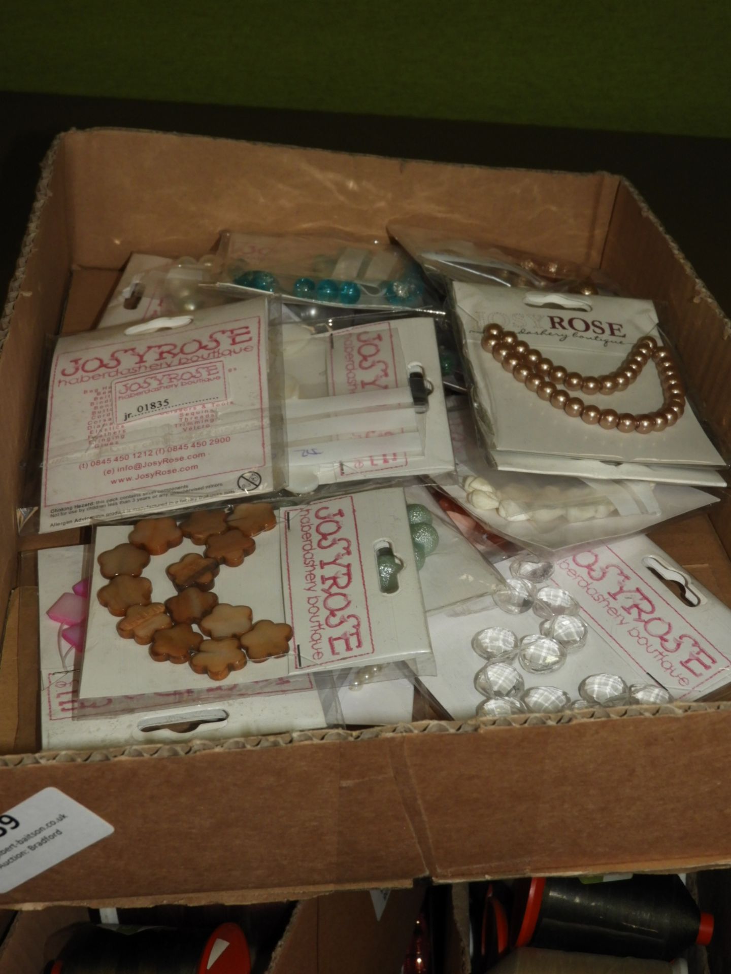 Box Containing 20 Packs of Josy Rose Decorative Be