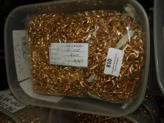 Two Boxes Containing 50m of Brass Effect Chain