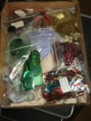 Box Containing 20 Lengths of Sequin and Other Ribb