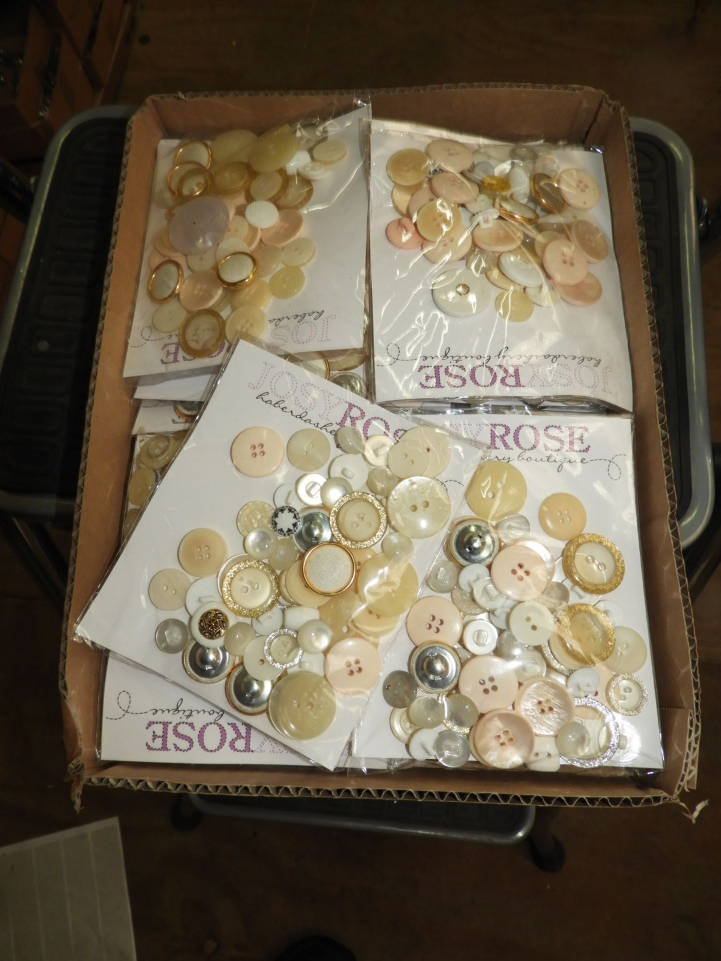 Box Containing Twenty Packs of Josy Rose Haberdash