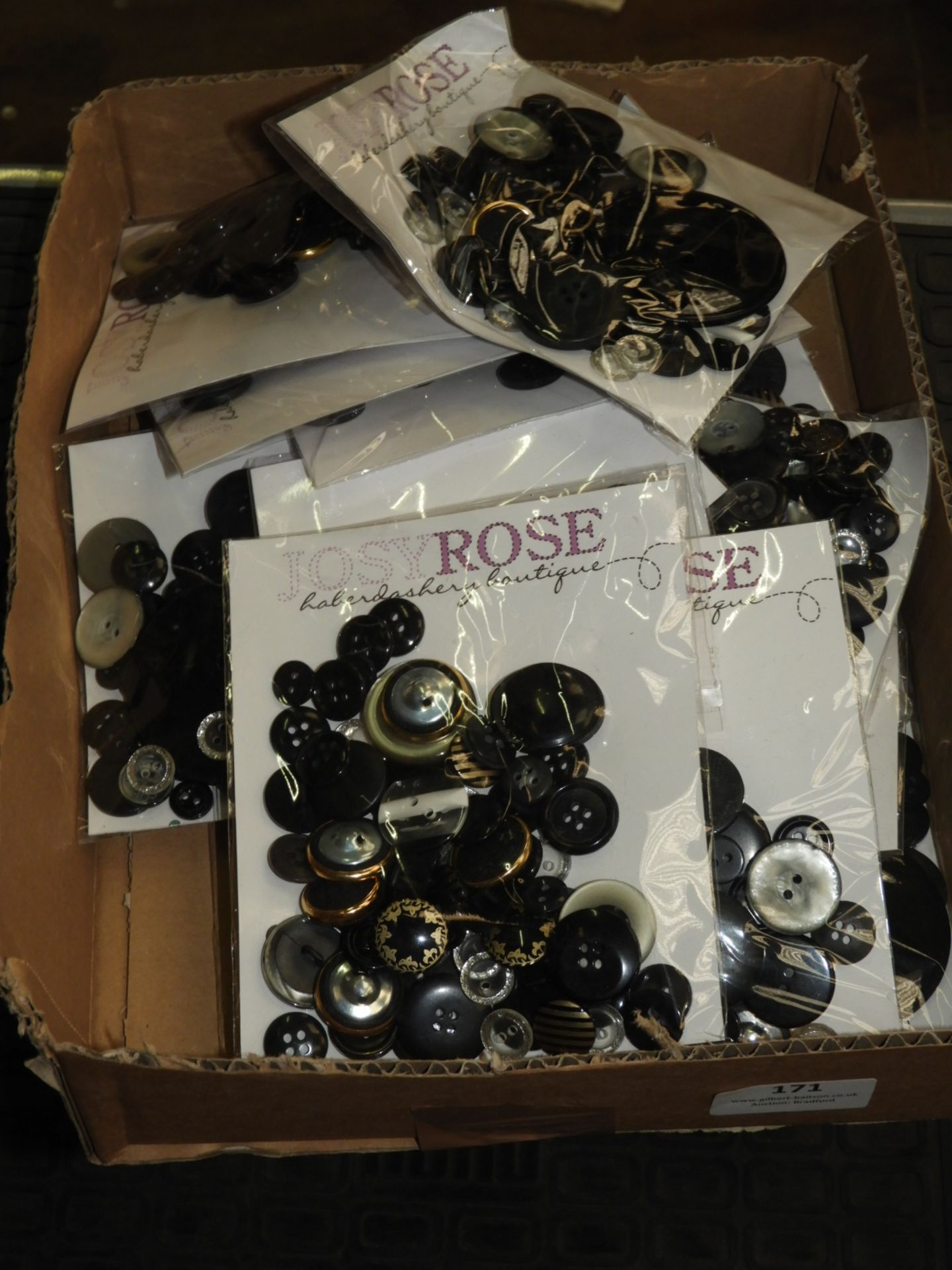 Box Containing Twenty Packs of Josy Rose Haberdash