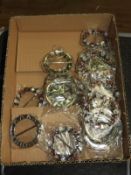 Box Containing 20 Bead Buckles