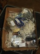 Box Containing Assorted Sequins and Pearls