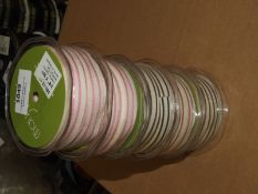 Five Rolls of May Arts Decorative Ribbon (5/8" by