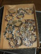Box Containing 20 Bead Brooches