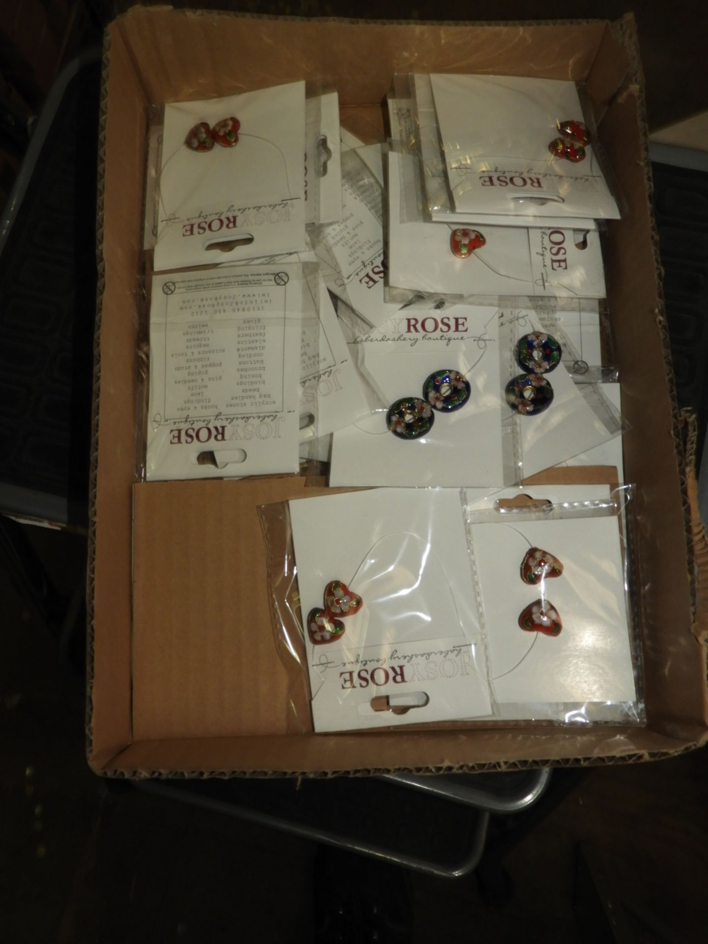 Box Containing 20 Packs of Josy Rose Haberdashery