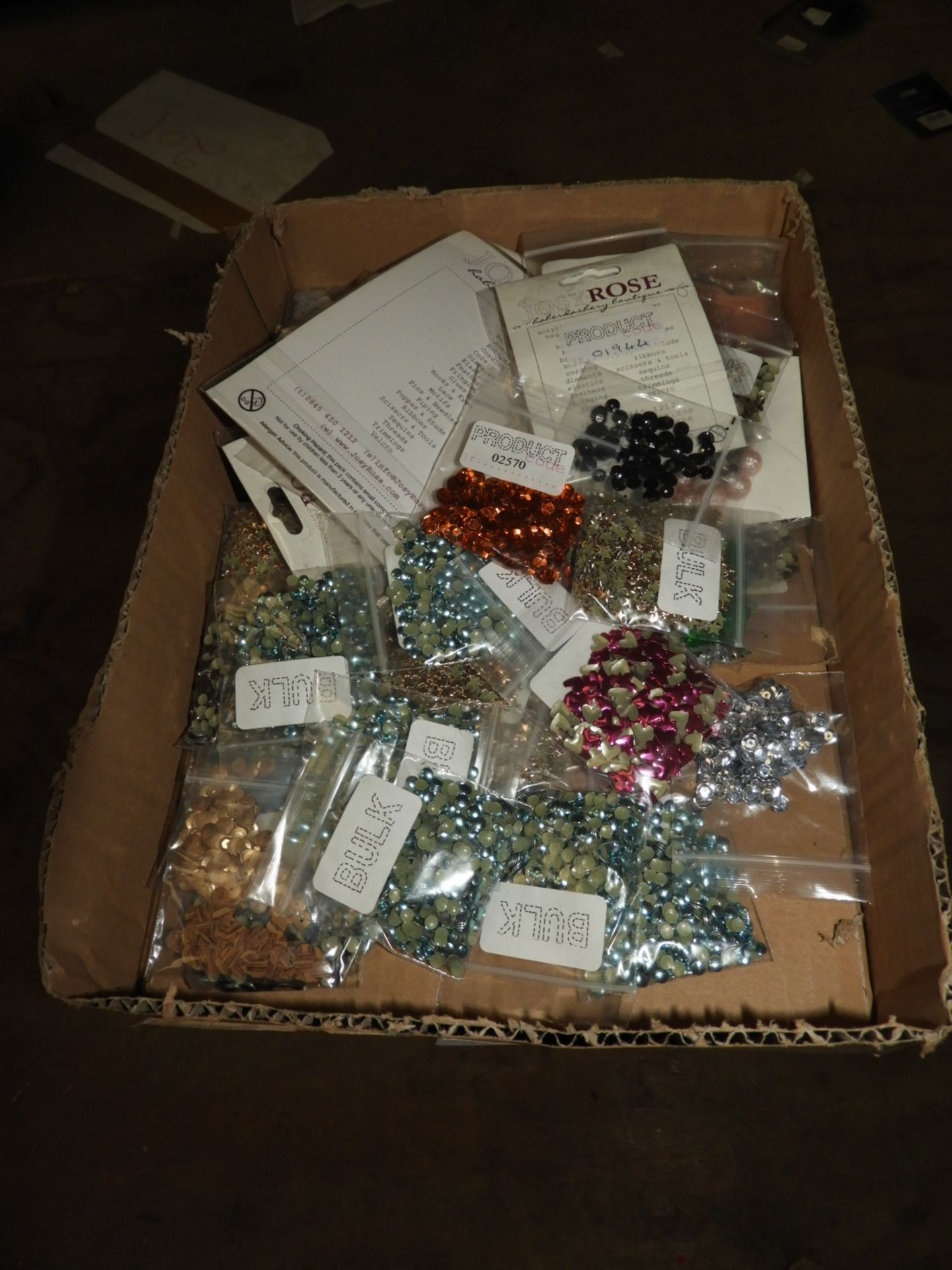 Assorted Packs of Sequins and Beads