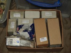 Box Containing Threads, Needle Threaders and Other