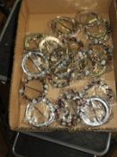 Box Containing 20 Bead Brooches