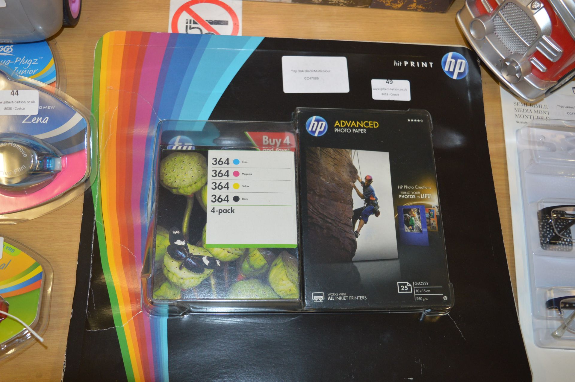 *Hp 364 Black/Multicolour Photo Paper