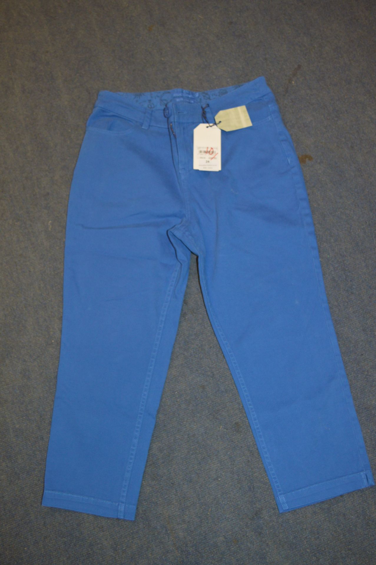 *Pair of Sea Salt Blue Cropped Trousers
