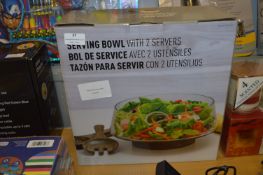 *Glass Salad Bowl Set