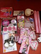 *Bag of Hen Party Accessories Including Badges, Mu