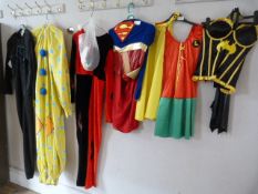 *Four Female Superhero and Other Costumes