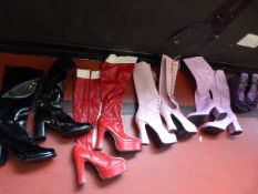 *Four Pairs of Boots and a Pair of Platform Shoes