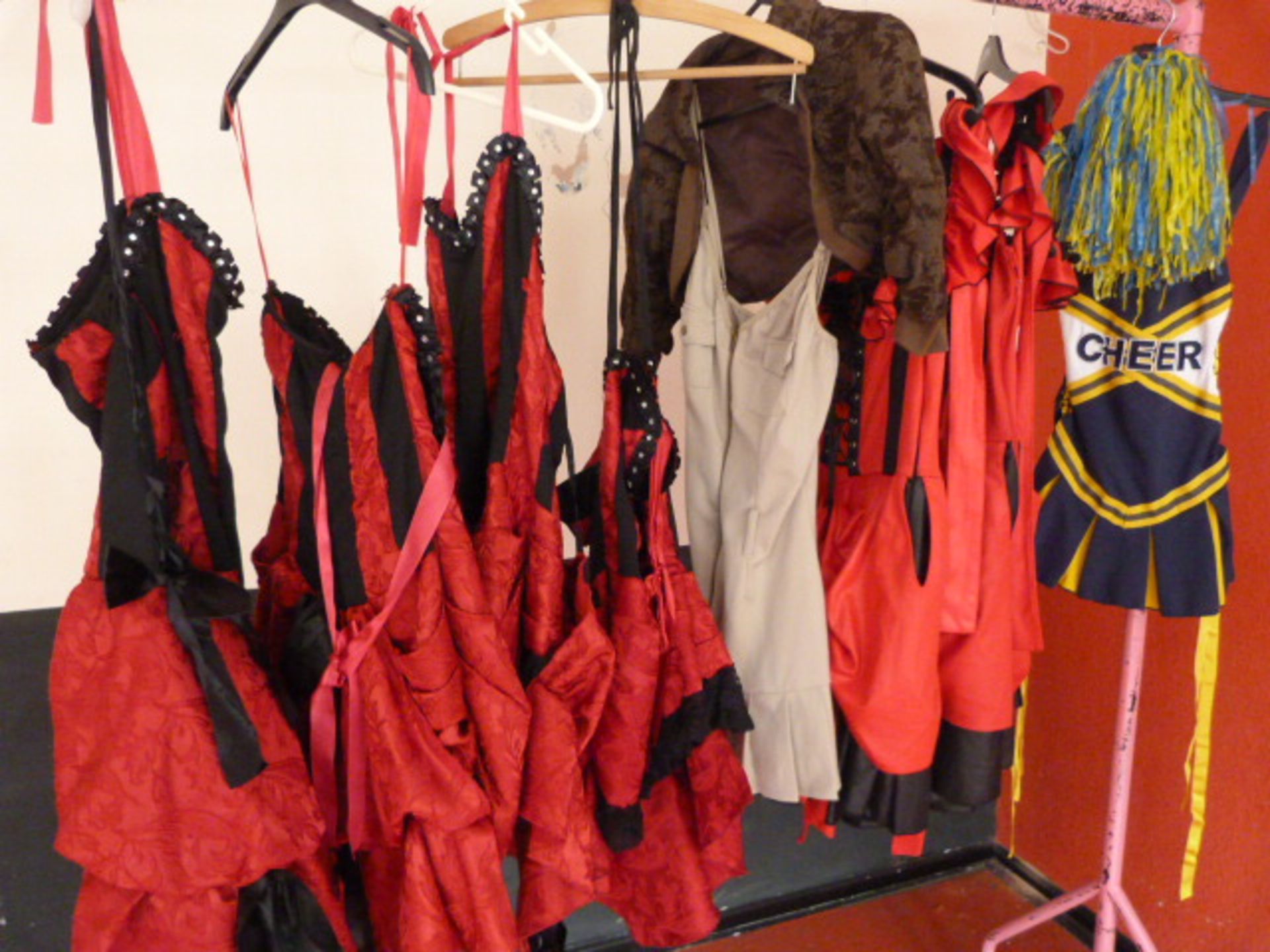 *Eight Assorted Costumes:Burlesque, Cheerleader, e