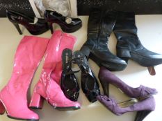 *Five Pairs of Womens Boots and Shoes