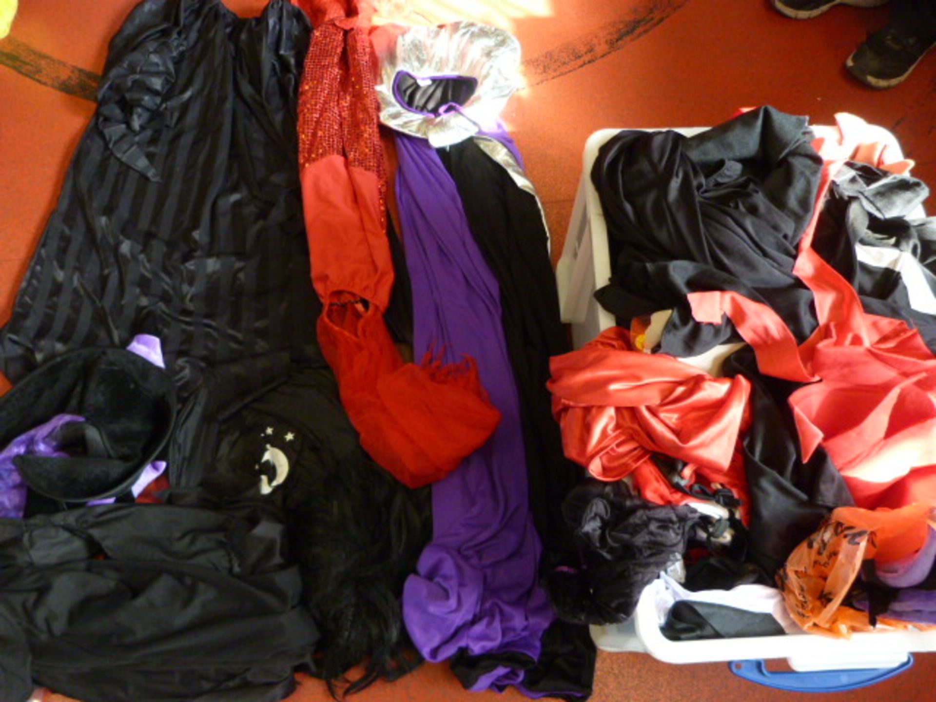 *Large Box of Halloween and Other Costumes and Hat
