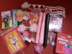 *Bag of Hen Party Accessories Including Truncheons