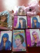 *Eight Assorted Wigs