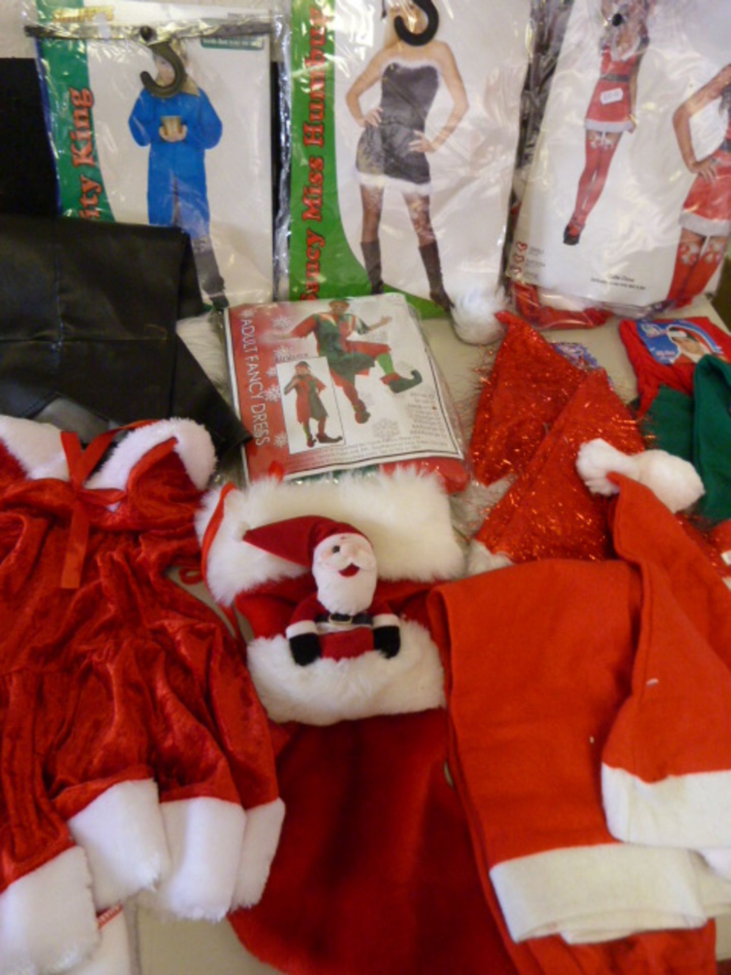 *Box of Christmas Costumes Including Ms Humbug, Se