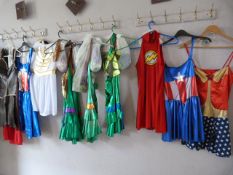 *Nine Female Superhero Costumes