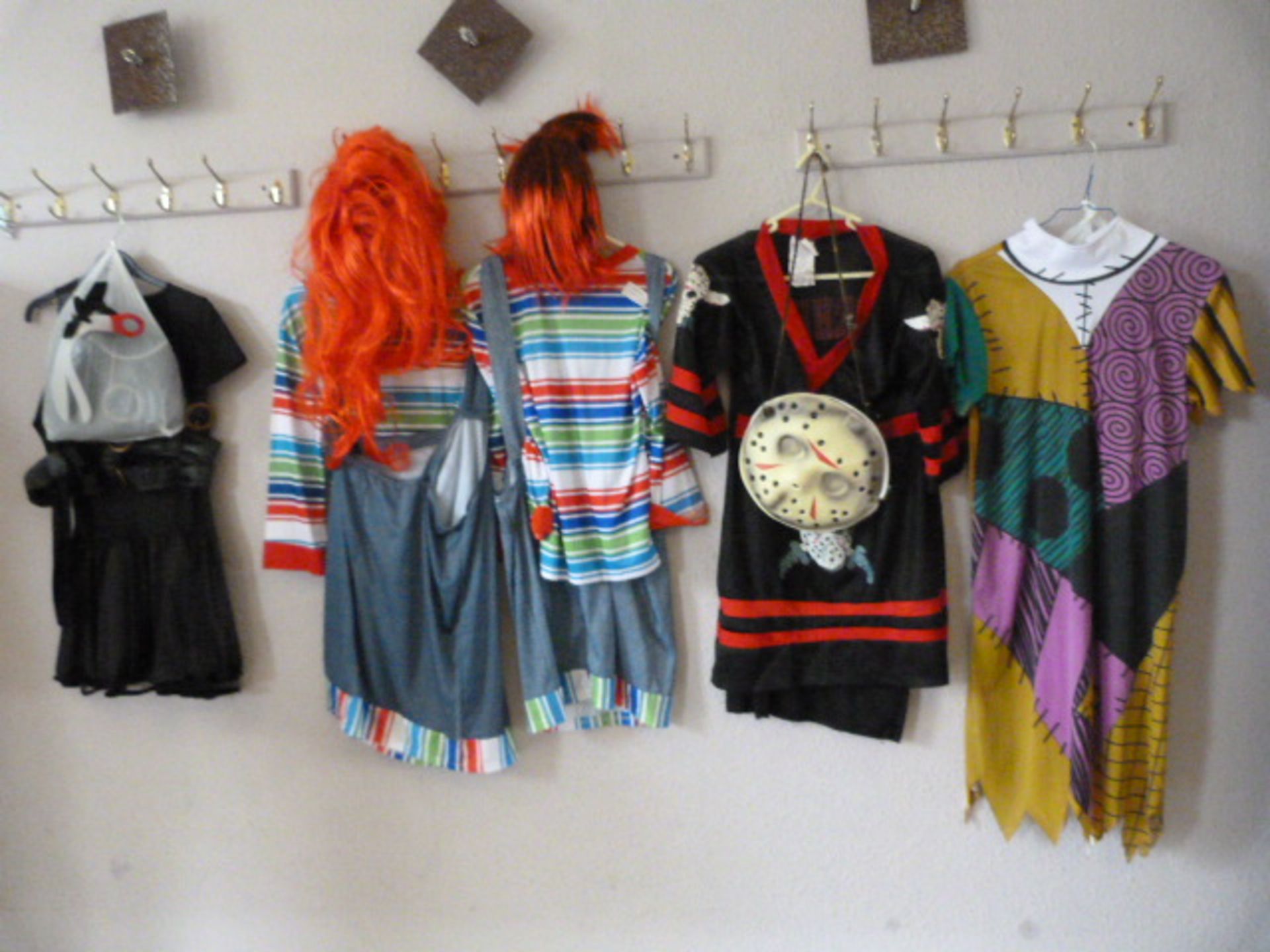 *Five Ladies Halloween Costumes; Jason, Edward Sci