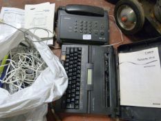 Samsung SF30 Fax Machine and a Canon Typewriter 10