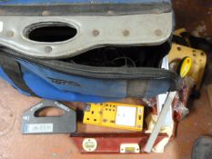 Box of Assorted Workwear and Tools