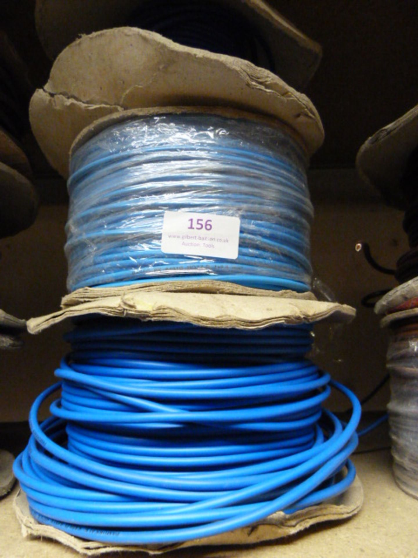 *Three Small Spools of Blue Wire