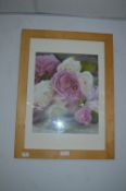 Framed Photograph of Roses