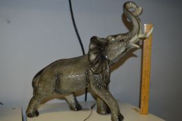 Large Pottery Elephant Figure (approx 14" Tall)