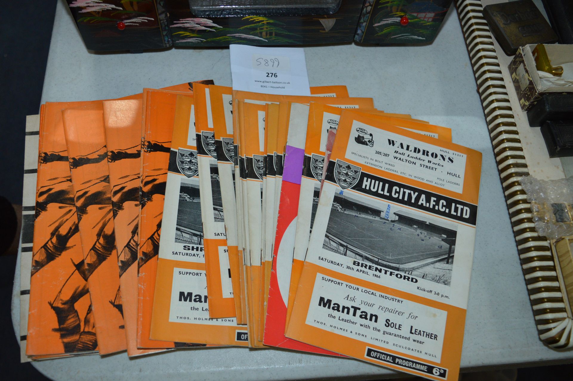 Collection of Hull City Programs (Mostly 1966/67)