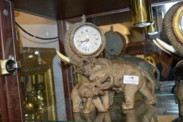 Juliana Collection Mother & Calf Elephant Clock