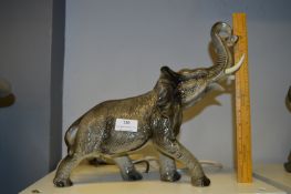 Pottery Bull Elephant Figurine